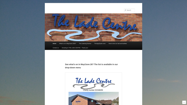 Screenshot of the The Lade Centre website