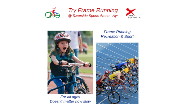 Screenshot of the ACE RaceRunning website