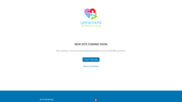 Screenshot of the Letham 4 All SCIO website