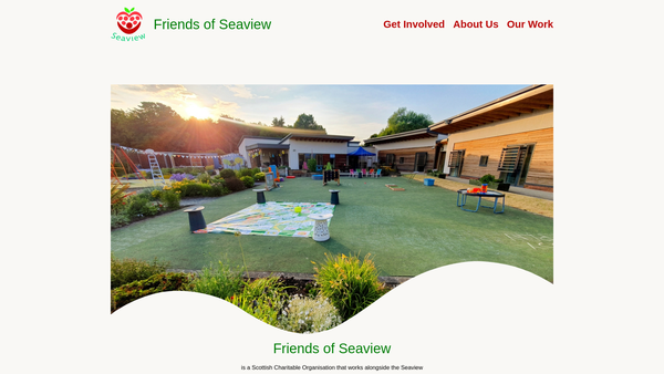 Screenshot of the Friends of Seaview website