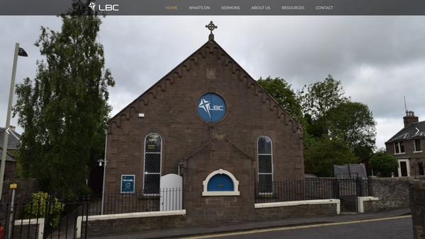 Screenshot of the Lochee Baptist Chapel website