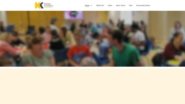 Screenshot of the King's Church West Lothian website