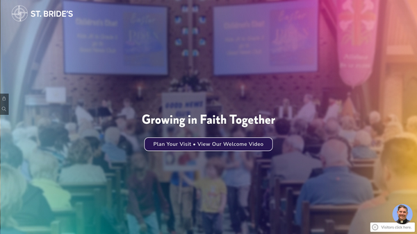 Screenshot of the St Bride's Community Group website