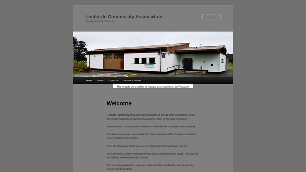 Screenshot of the Lochside Community Association SCIO website