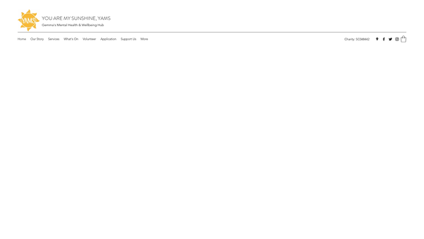 Screenshot of the You Are My Sunshine website