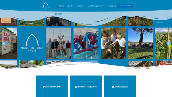 Screenshot of the The North Berwick Trust Ltd website