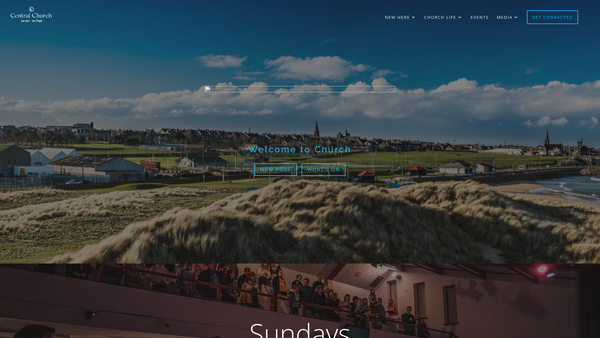 Screenshot of the AOG Central Fraserburgh website
