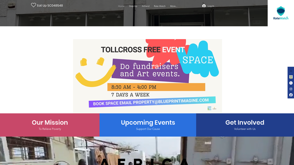 Screenshot of the Eat Up website