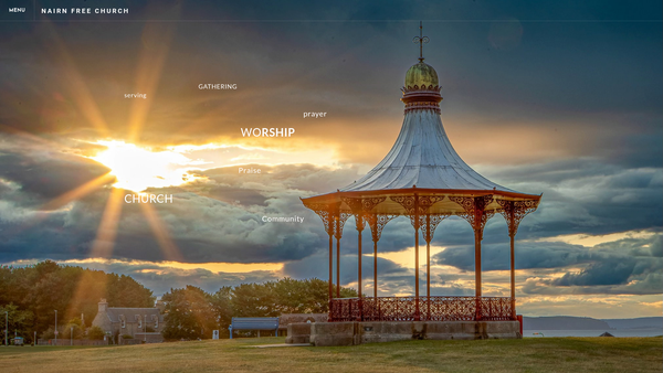 Screenshot of the Nairn Free Church of Scotland website