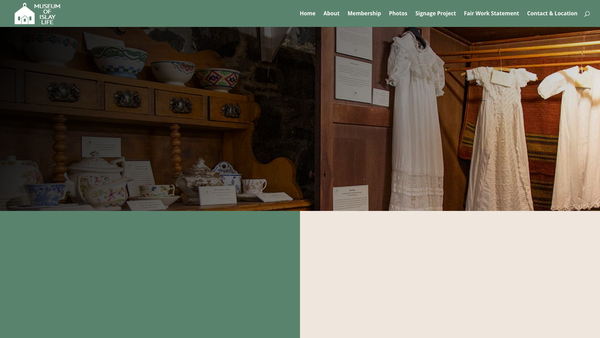 Screenshot of the Museum of Islay Life/Taigh-tasgaidh Muinntir Ìle website