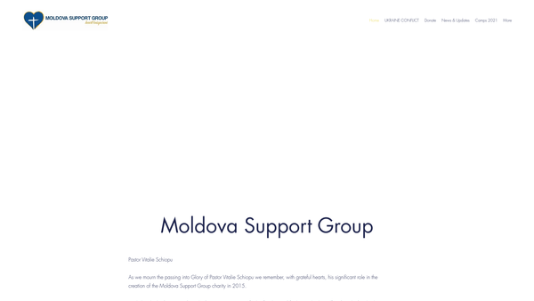 Screenshot of the Moldova Support Group website