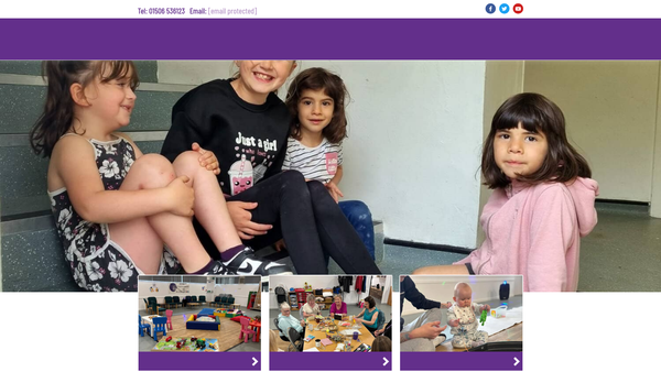 Screenshot of the Polbeth Community HUB SCIO website