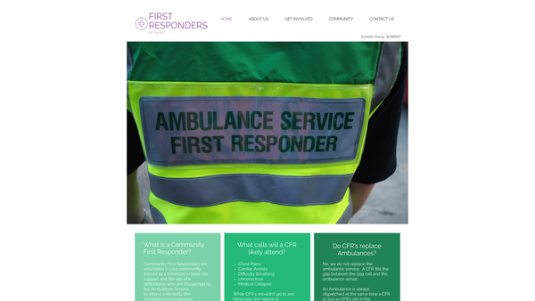 Screenshot of the Emergency Community Rescue website
