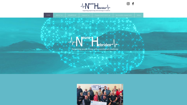 Screenshot of the Neuro Hebrides website