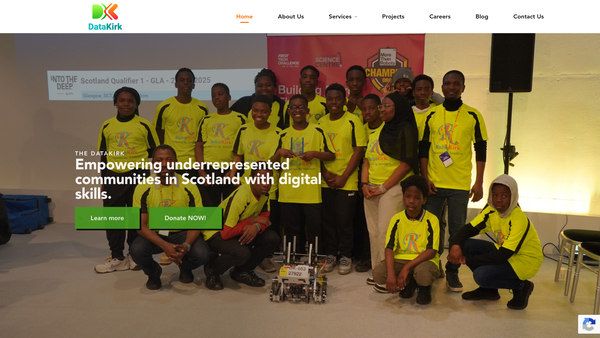 Screenshot of the The DataKirk website