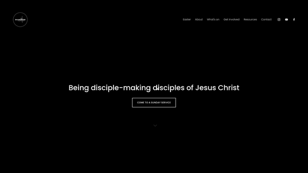 Screenshot of the Bruntsfield Evangelical Church SCIO website