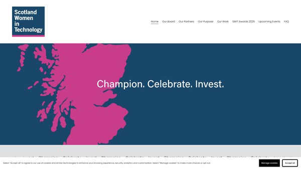 Screenshot of the SWiT website