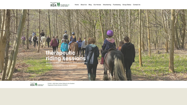 Screenshot of the West Lothian Riding For The Disabled website