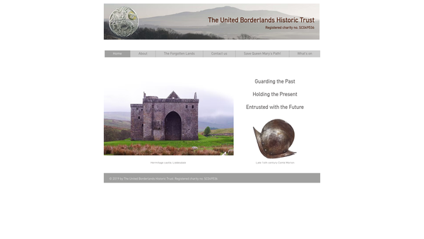 Screenshot of the The United Borderlands Historic Trust website
