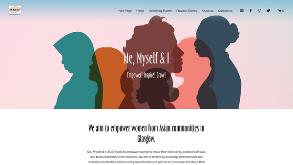 Screenshot of the Me,Myself and I (SCIO) website