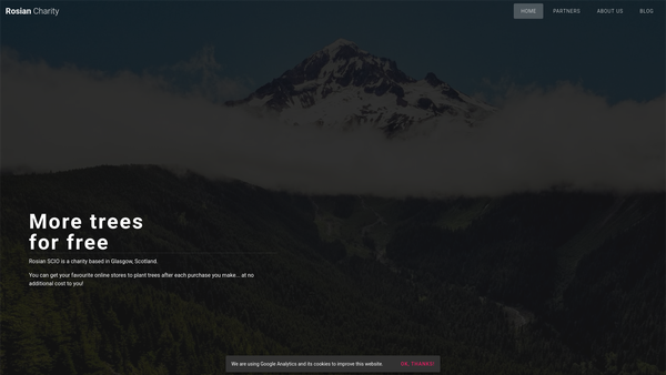 Screenshot of the Rosian SCIO website