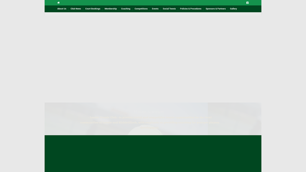 Screenshot of the Lenzie Tennis Club (SCIO) website