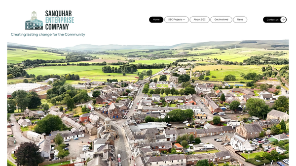 Screenshot of the Sanquhar Enterprise Company website