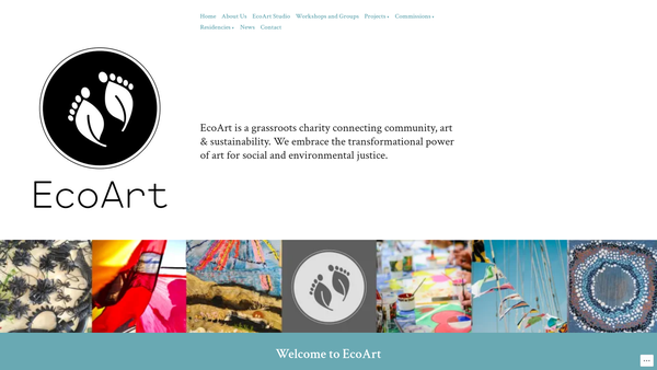 Screenshot of the EcoArt SCIO website
