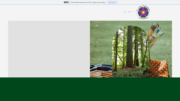 Screenshot of the Links Archers website