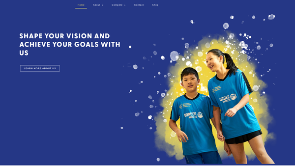 Screenshot of the Glasgow Badminton Academy website