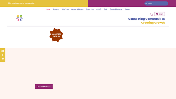 Screenshot of the Cliftonville & Coatdyke Community Group website