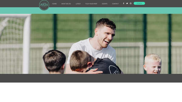 Screenshot of the Ar26 website