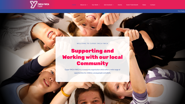 Screenshot of the Cupar YMCA – YWCA (SCIO) website