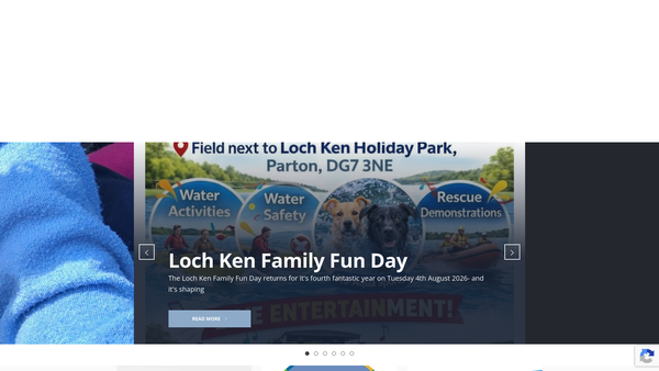 Screenshot of the Loch Ken Trust website