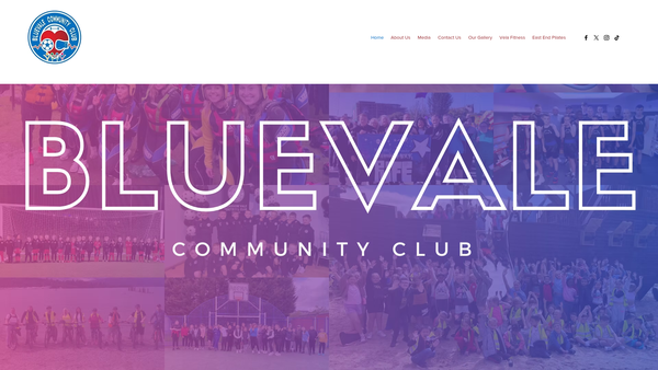 Screenshot of the The Bluevale Community Club SCIO website