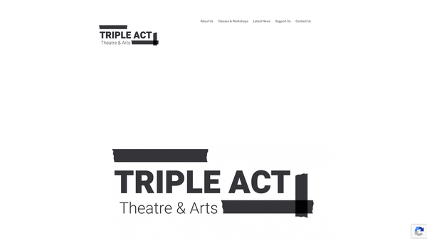 Screenshot of the Triple Act Theatre & Arts website