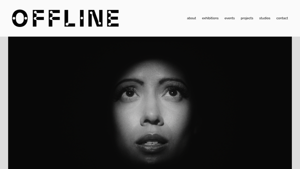 Screenshot of the Offline website