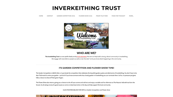 Screenshot of the Inverkeithing Trust website
