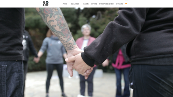 Screenshot of the Go Deep Scotland website