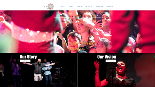 Screenshot of the Ando Glaso SCIO website