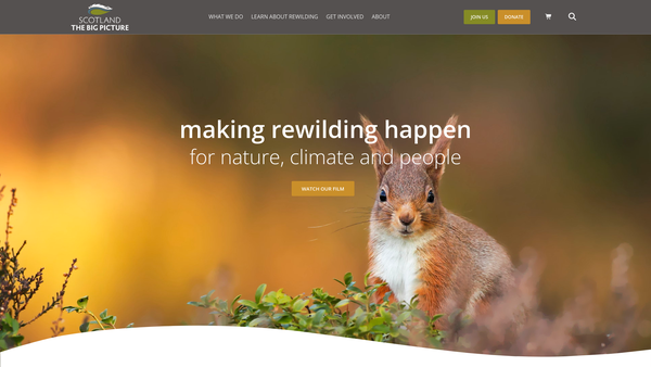 Screenshot of the SCOTLAND: The Big Picture website