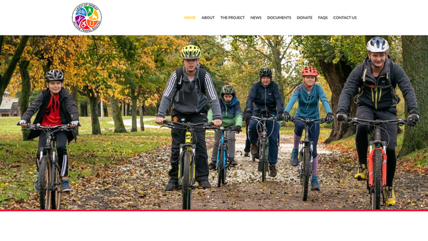 Screenshot of the Laich Of Moray Active Travel Routes SCIO website
