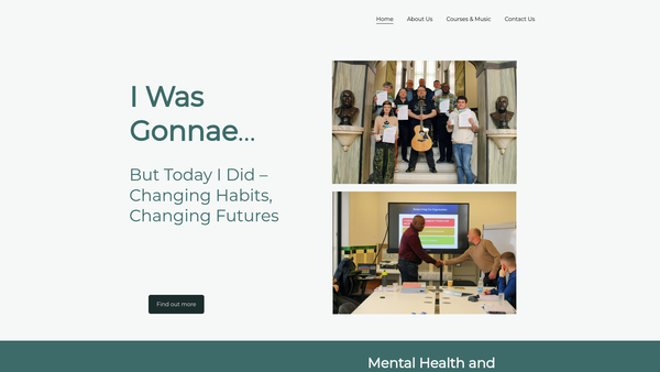 Screenshot of the I Was Gonnae website