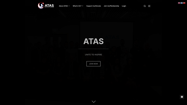Screenshot of the Association of Turkish Alumni and Students in Scotland website