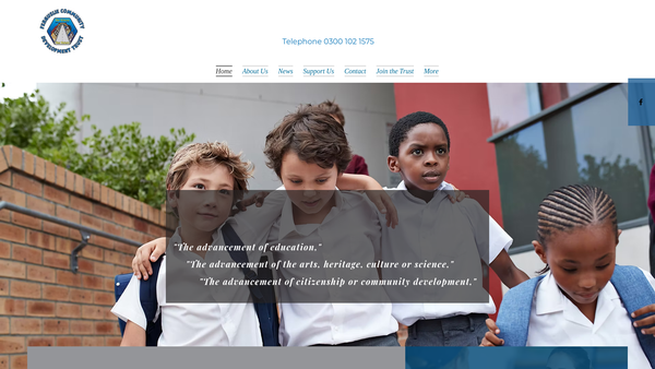 Screenshot of the Ferguslie Community Development Trust website