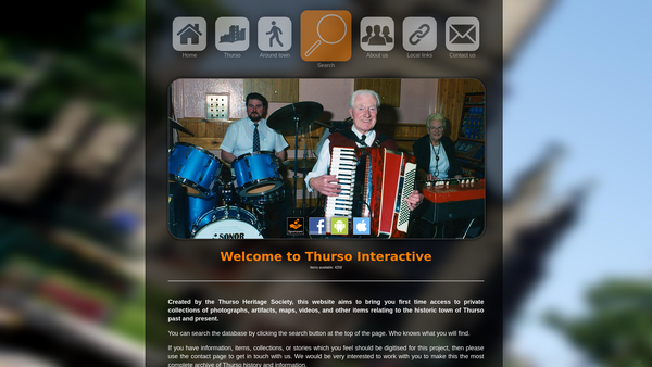 Screenshot of the Thurso Heritage Society (SCIO) website