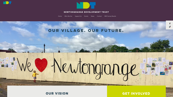 Screenshot of the Newtongrange Development Trust website