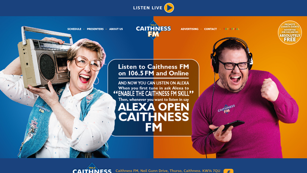 Screenshot of the Caithness F.M. Limited website