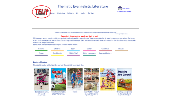 Screenshot of the TELit SCIO website