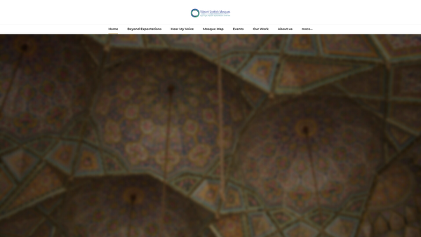 Screenshot of the Vibrant Scottish Mosques website